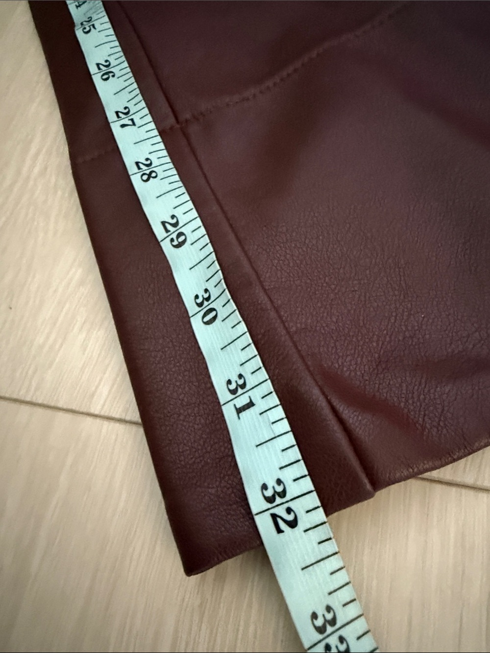 Pilcro Wide-Leg The Rylan Faux-Leather High-Rise Flare Pants Cocoa Brown - Picture 10 of 11